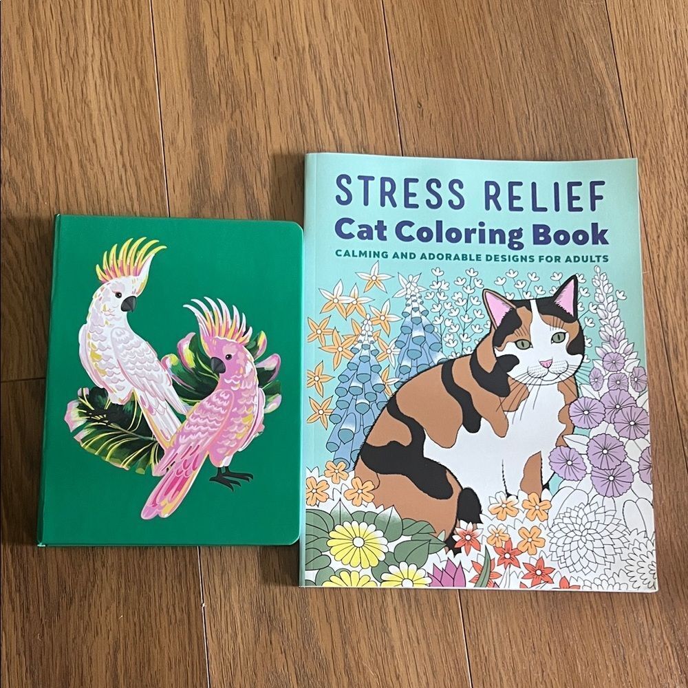 #0989+ Stress Relief Cat Coloring Book with Calming Designs